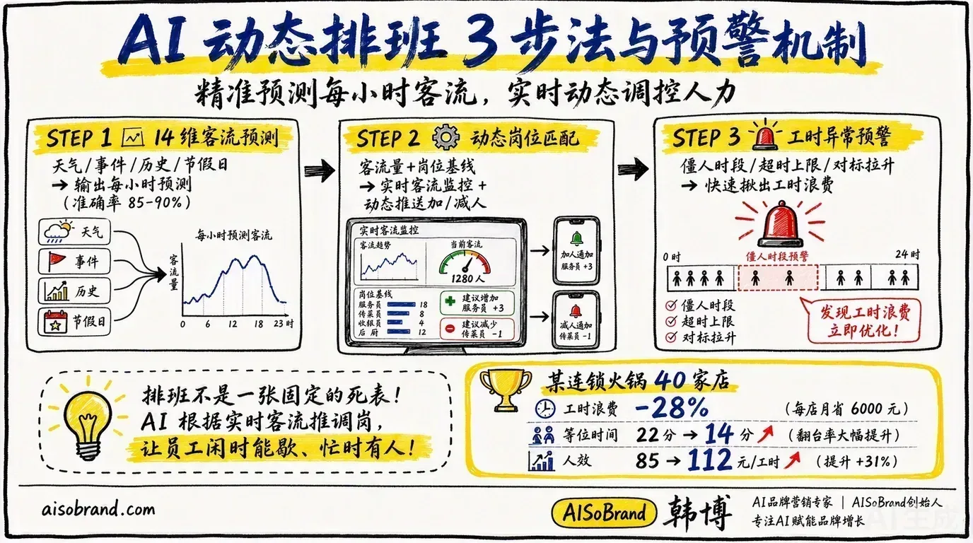 AI动态排班3步法与预警机制