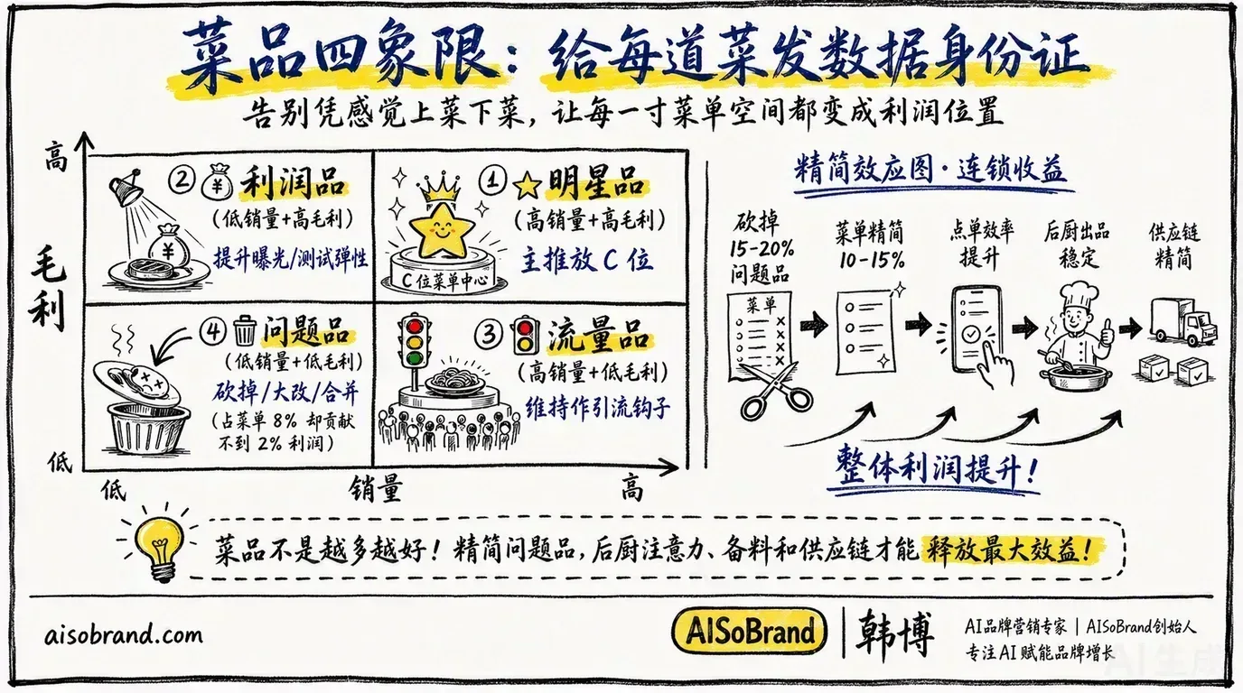 连锁品牌AI菜单优化：用数据决定该上什么、该下什么