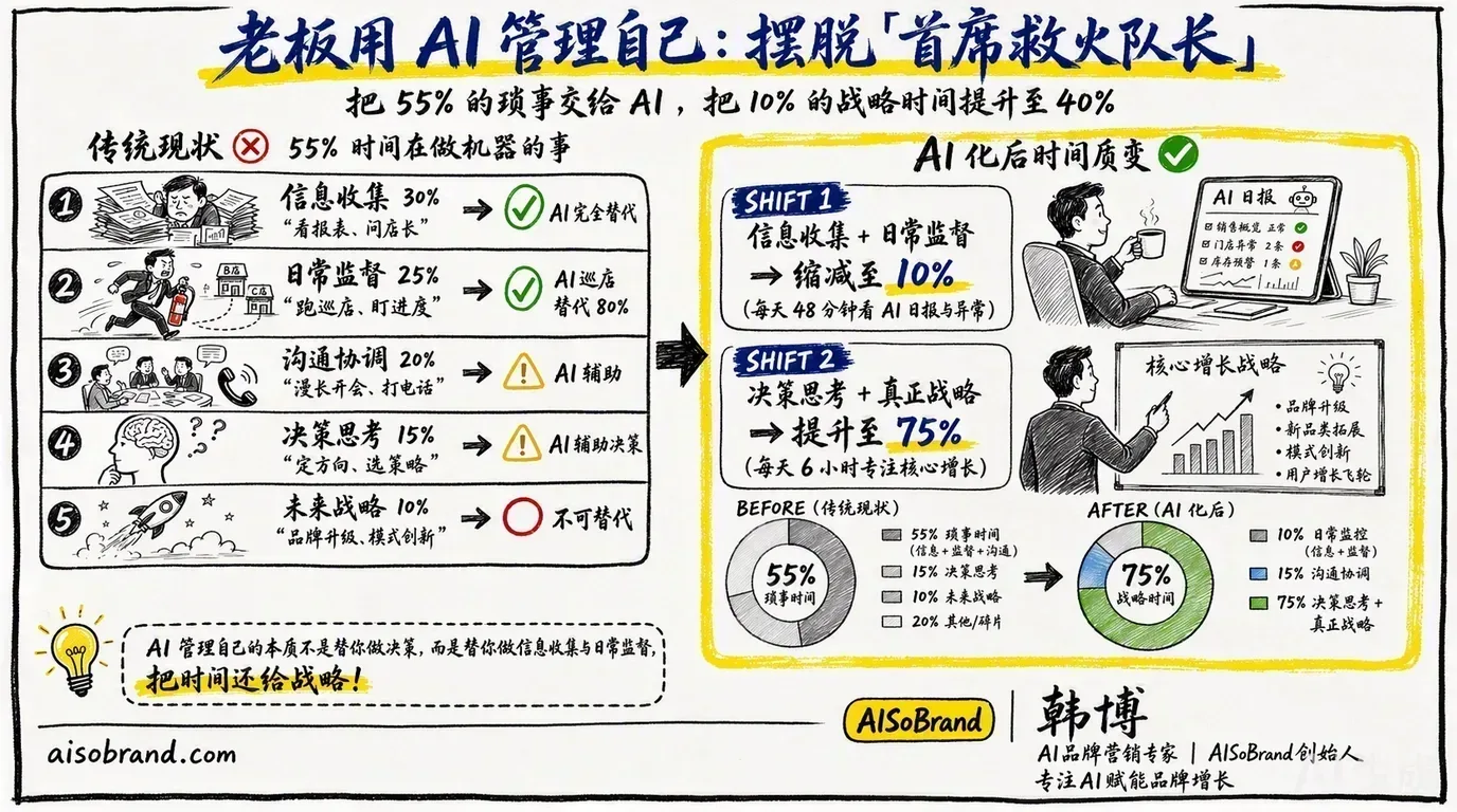 连锁品牌老板如何用AI管理自己：从救火队长到战略决策者